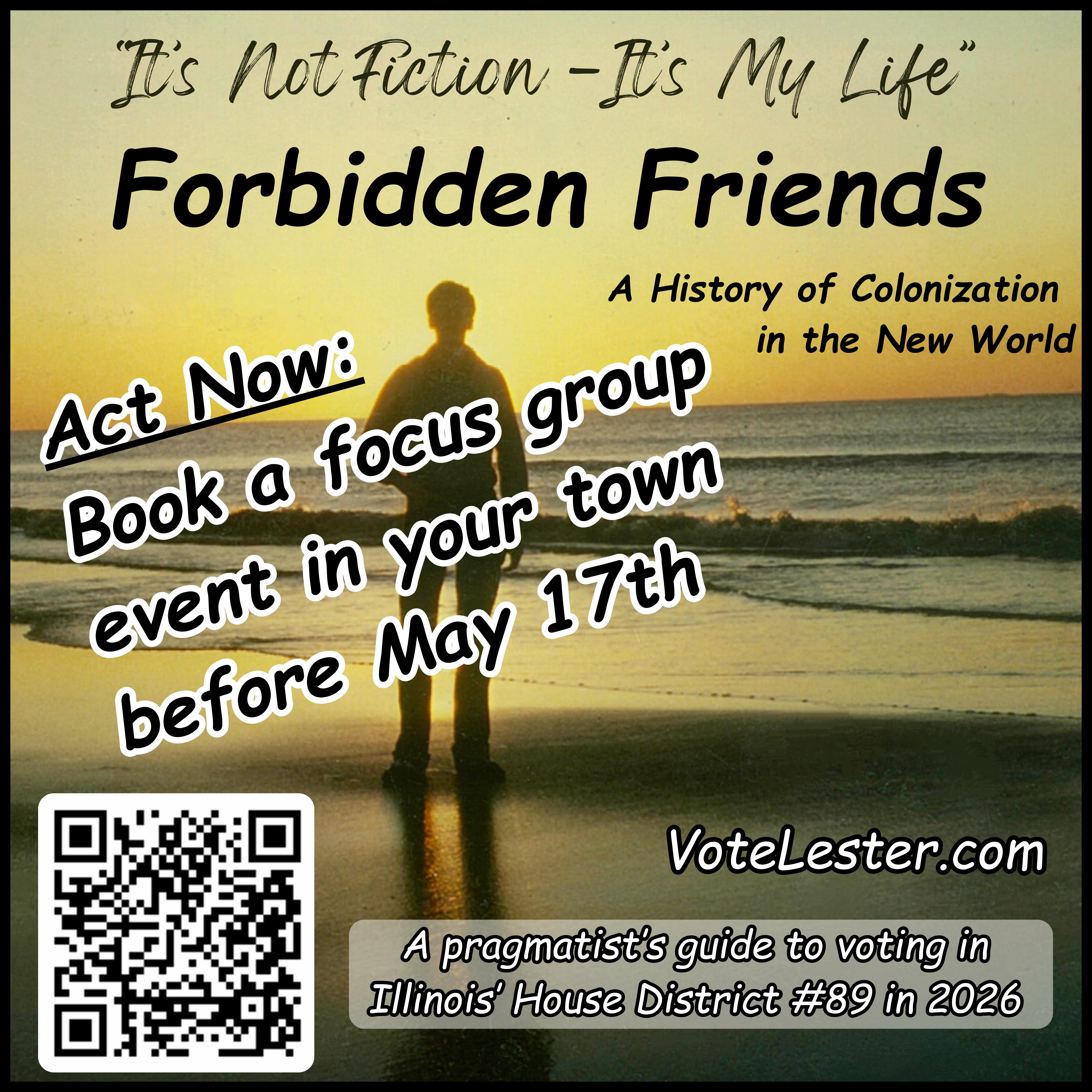 It's Not Fiction - It's My Life: Book a focus group event before May 17th